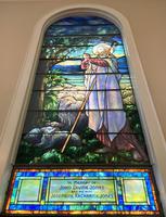 New York, Cold Spring Harbor, St. John's Church: Jones Memorial Window:  Good Shepherd